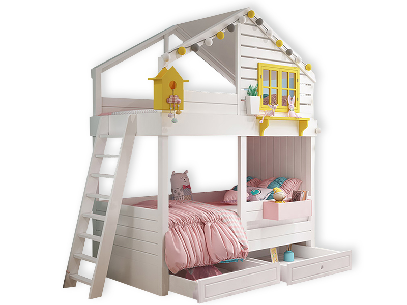 Двухъярусная кровать Домик Kids Land №62