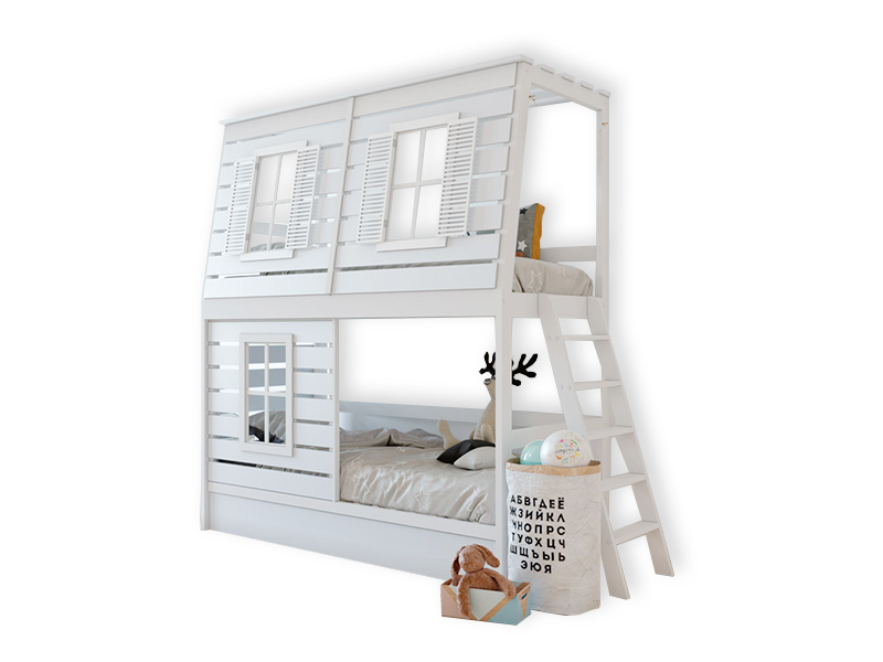Двухъярусная кровать Домик Kids Land №66