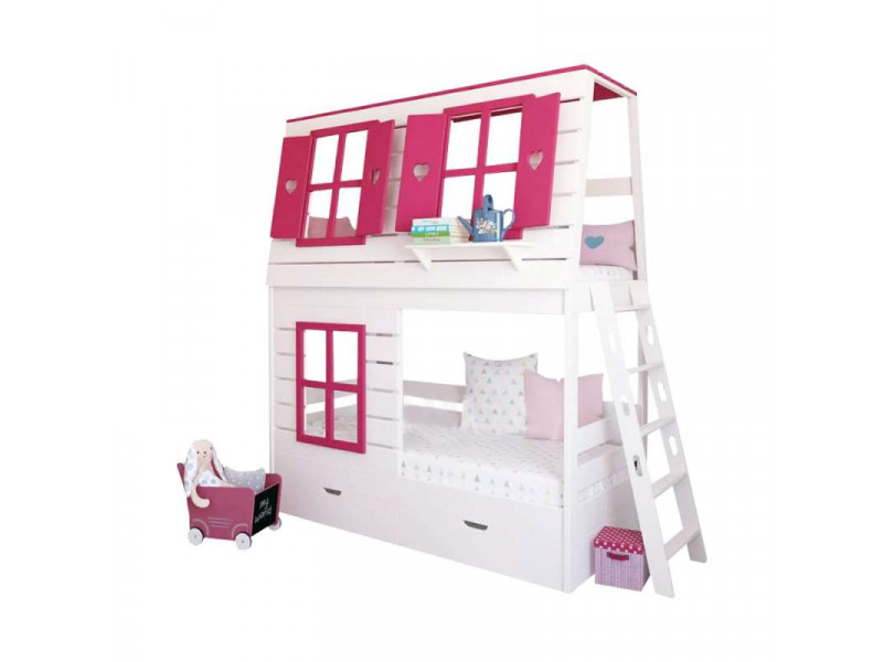 Двухъярусная кровать Домик Kids Land №95